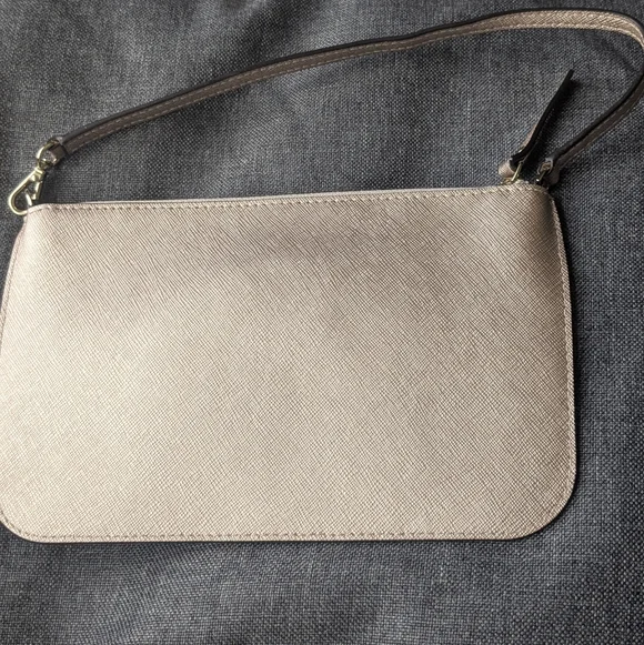 Kate Spade New York Rose Gold Saffiano Leather Large Wristlet Clutch Wallet - Picture 4 of 5